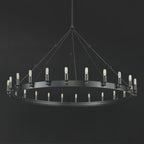 50 Inch Tubular Candle Round Chandelier - Camino