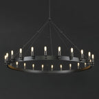 50 Inch Tubular Candle Round Chandelier - Camino