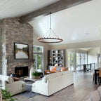 63 Inch Tubular Wagon Wheel Chandelier - Camino