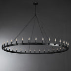 72 Inch Bent Tip Candle Round Chandelier - Camino