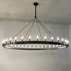 72 Inch Wagon Wheel Chandelier - Camino