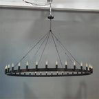 72 Inch Wagon Wheel Chandelier - Camino