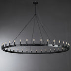 72 Inch Tubular Candle Round Chandelier - Camino