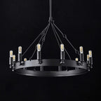 26 Inch Tubular Candle Round Chandelier - Camino