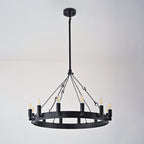26 Inch Tubular Candle Round Chandelier - Camino