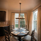 26 Inch Tubular Wagon Wheel Chandelier - Camino