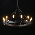26 Inch Wagon Wheel Chandelier - Camino