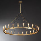 50 Inch Tubular Candle Round Chandelier - Camino