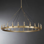 50 Inch Bent Tip Candle Round Chandelier - Camino