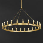 50 Inch Tubular Candle Round Chandelier - Camino