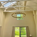 50 Inch Tubular Candle Round Chandelier - Camino
