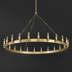 50 Inch Tubular Candle Round Chandelier - Camino