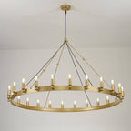 50 Inch Tubular Candle Round Chandelier - Camino