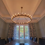 50 Inch Tubular Candle Round Chandelier - Camino