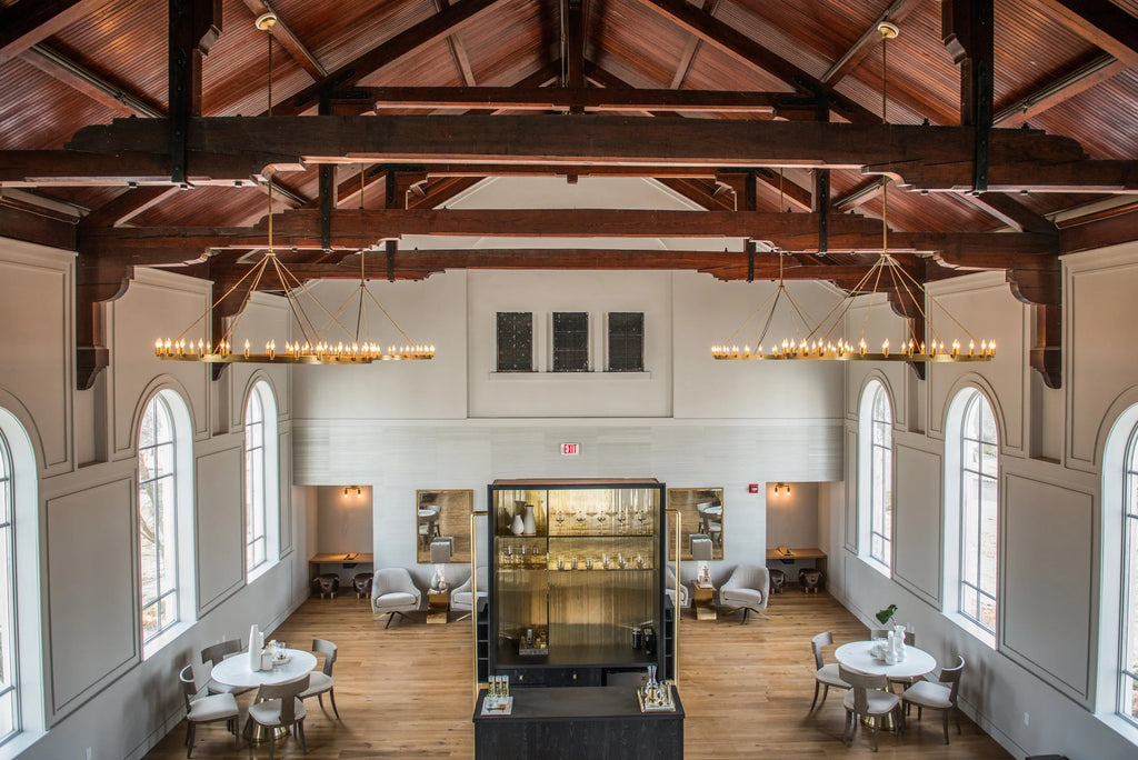 63 Inch Bent Tip Candle Round Chandelier - Camino