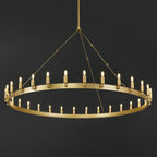 63 Inch Tubular Candle Round Chandelier - Camino