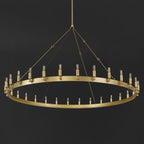 63 Inch Tubular Candle Round Chandelier - Camino