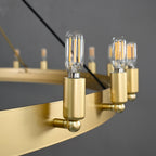 63 Inch Tubular Candle Round Chandelier - Camino