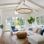 63 Inch Tubular Candle Round Chandelier - Camino