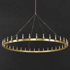 72 Inch Tubular Candle Round Chandelier - Camino