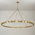 72 Inch Tubular Candle Round Chandelier - Camino