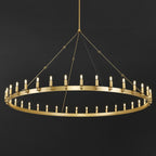 72 Inch Tubular Candle Round Chandelier - Camino