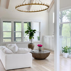 72 Inch Tubular Candle Round Chandelier - Camino