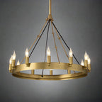 26 Inch Bent Tip Candle Round Chandelier - Camino