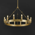 26 Inch Tubular Candle Round Chandelier - Camino