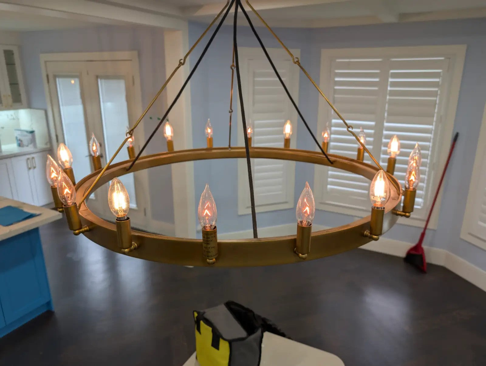 38 Inch Bent Tip Candle Round Chandelier - Camino