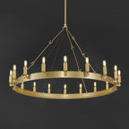 38 Inch Tubular Candle Round Chandelier - Camino