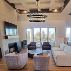 50 Inch Tubular Candle Tiered Chandelier - Camino