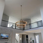50 Inch Tubular Candle Tiered Chandelier - Camino