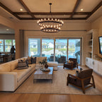 50 Inch Tubular Candle Tiered Chandelier - Camino