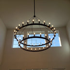 63 Inch Tubular Candle Tiered Chandelier - Camino