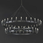 63 Inch Tubular Candle Tiered Chandelier - Camino