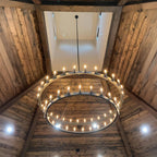 63 Inch Tubular Candle Tiered Chandelier - Camino