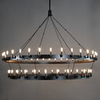 72 Inch Tubular Candle Tiered Chandelier - Camino