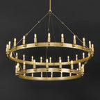 50 Inch Tubular Candle Tiered Chandelier - Camino