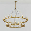 50 Inch Tubular Candle Tiered Chandelier - Camino