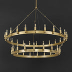 50 Inch Tubular Candle Tiered Chandelier - Camino