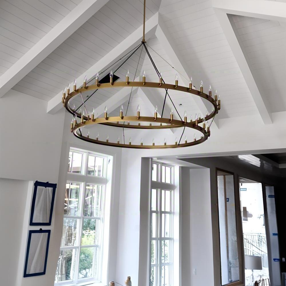 72 Inch Tubular Candle Tiered Chandelier - Camino