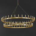 72 Inch Tubular Candle Tiered Chandelier - Camino