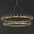 72 Inch Tubular Candle Tiered Chandelier - Camino