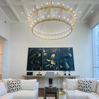 72 Inch Tubular Candle Tiered Chandelier - Camino