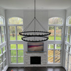 72 Inch Tubular Candle Tiered Chandelier - Camino