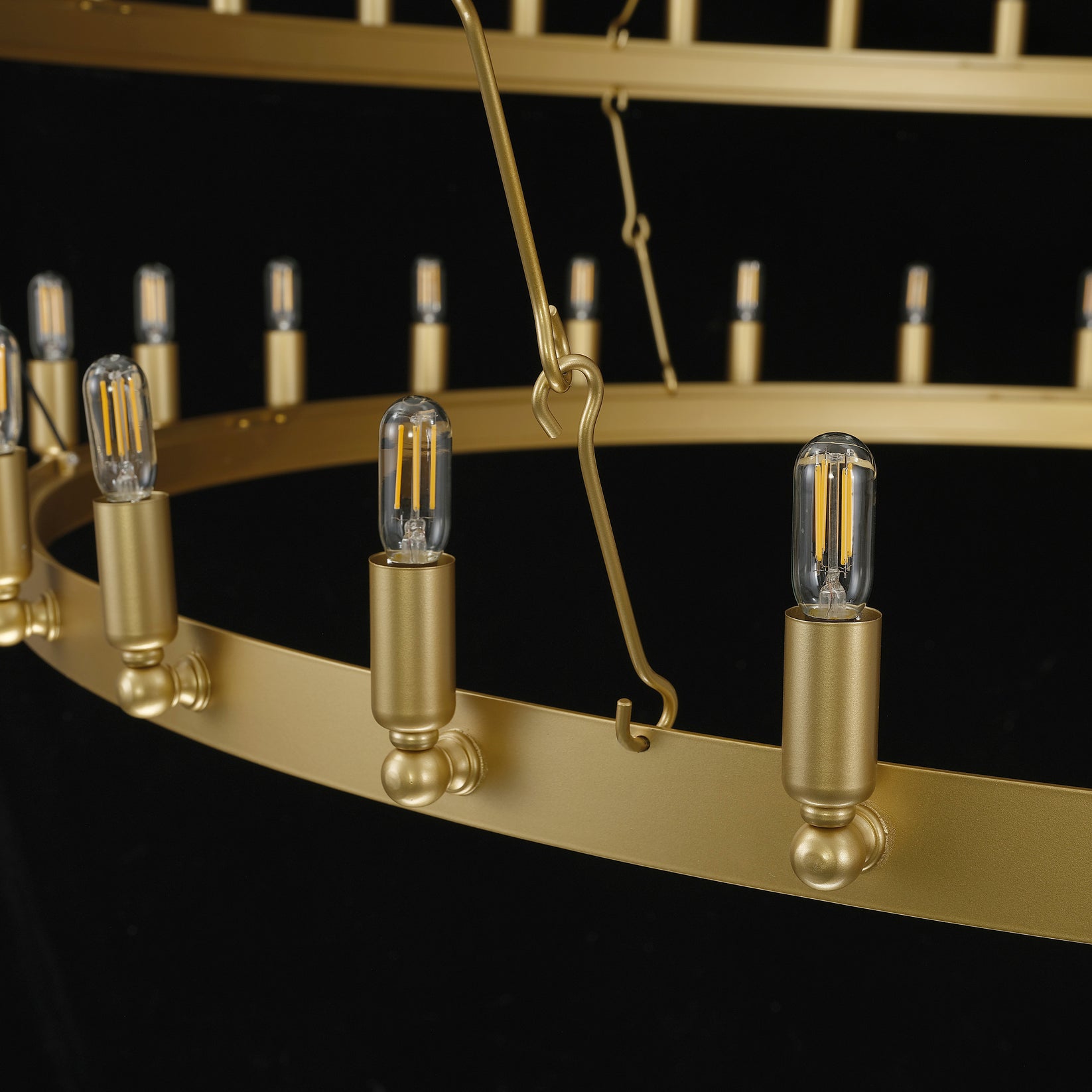 72 Inch Tubular Candle Tiered Chandelier - Camino