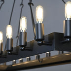 52 Inch Tubular Candle Rectangular Chandelier - Camino