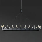 52 Inch Tubular Candle Rectangular Chandelier - Camino