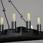 52 Inch Tubular Candle Rectangular Chandelier - Camino